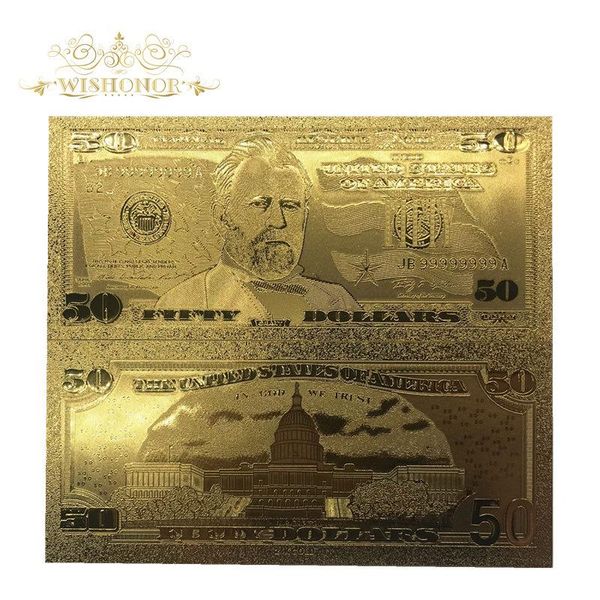 

2017 новые продукты us 50 доллар банкнота usd gold banknote с валютой из золотой фольги 99.9 для сувенира wmtike