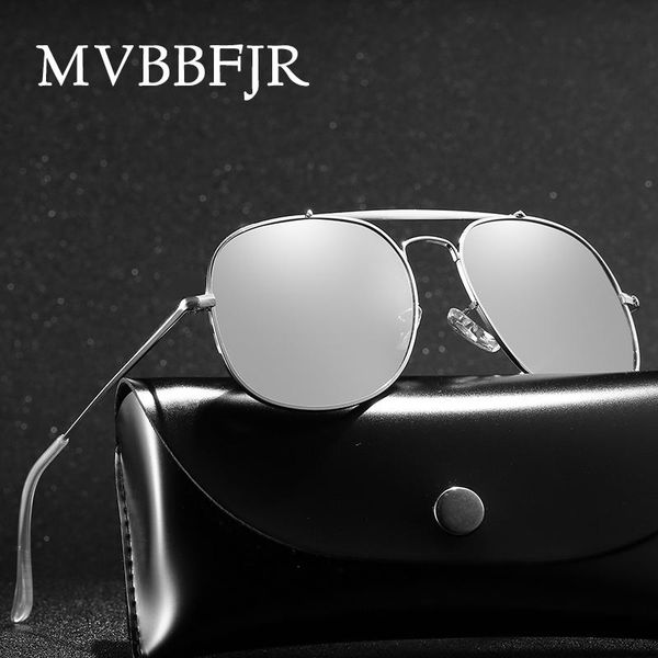 

sunglasses mvbbfjr fashion men polarized women driving shade mirror square metal eyewear general style vintage sun glasses uv400, White;black