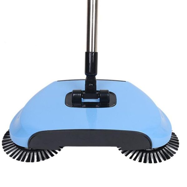 

sweeper hand push household vacuum cleaner blue sweeper home push type broom set gift double-handed