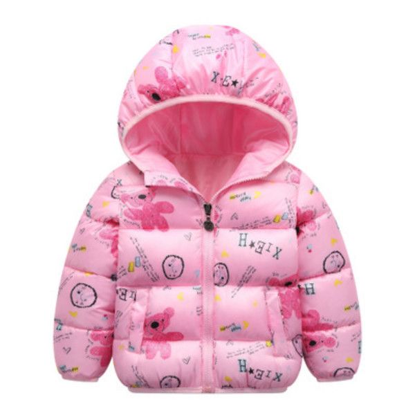 

children 2020 winter jacket kids hooded down coat boys and girls cartoon print jackets kids new thick coat child fashion warm coats sale, Blue;gray