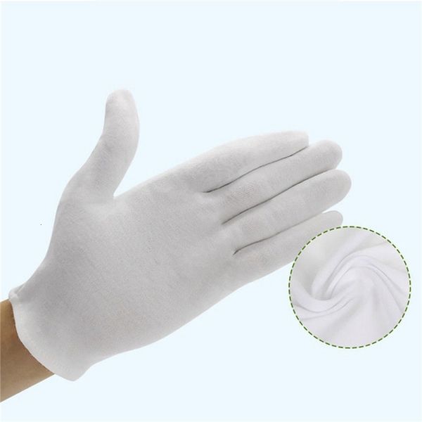 

neutral white medium thickness cleaning inspection cotton disposable protective gloves to work and warm