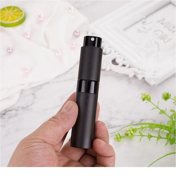 

10pcs/lot 8ml refillable perfume bottle 8cc metal pump spray bottle travel aluminum perfume jllcyh