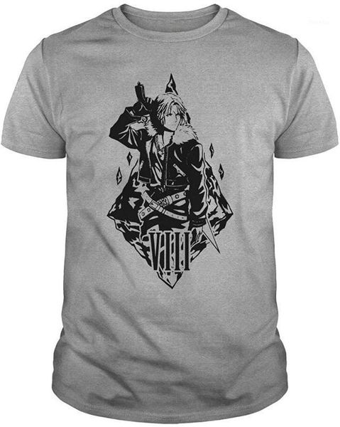 

squall leonhart final fantasy t shirt men women loose size tee shirt1, White;black