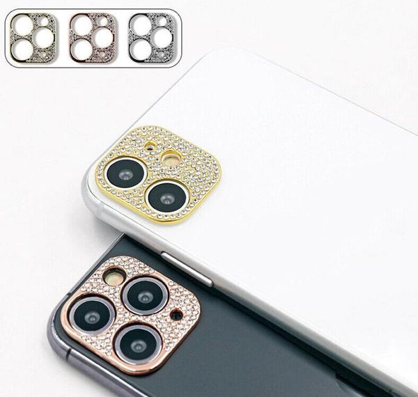 

for iphone 11 camera lens protector glitter shining rhinestone shockproof camera film for iphone 11pro max 11 c bbypwd bde_home