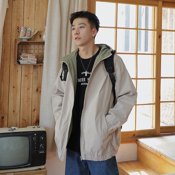 

men's spring 2021 and winter new thin cardigan jacket fashion young clothes zy9k, Black;brown