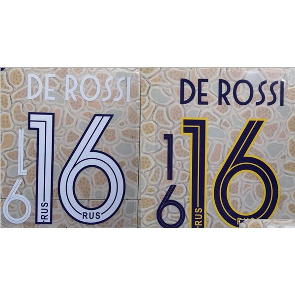 

2019-2020 home away de rossi #16 nameset patch badge xlx8e