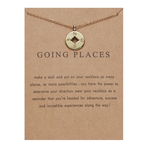 

compass alloy necklace korean style simple jewelry wholesale, Silver