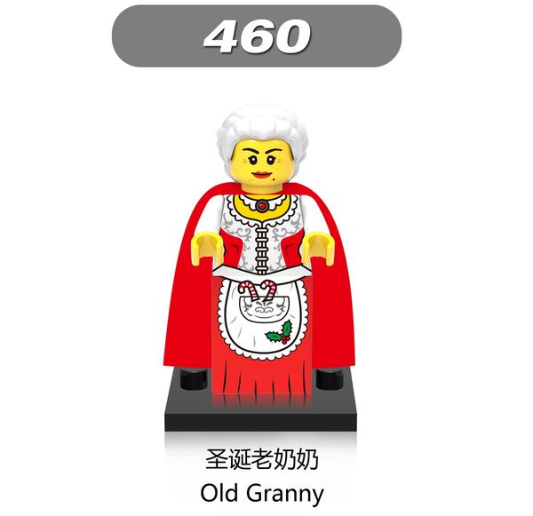 

6 styles christmas figures santa claus building blocks toy children educational diy assemble toys kid christmas gift