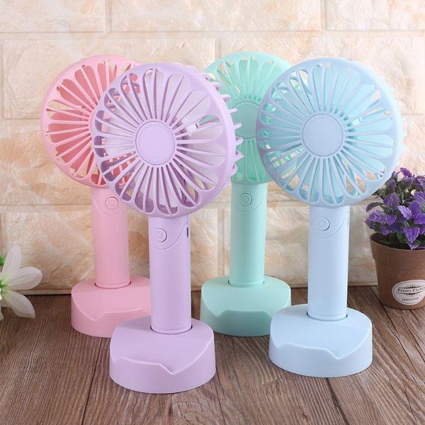 

usb or 3x battery powered handheld deskcooling fan air cooler mobile phone holder with 3 speed for camping home office1