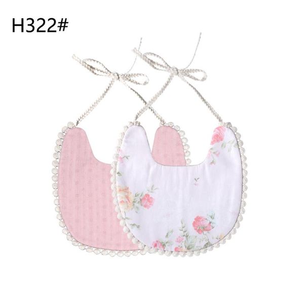 

1pc newbaby boys girls cute saliva towel feed triangle cotton bibs dribble bandana scarf dinner feeding tassel double deck bibs swy wmtolg, Red;brown