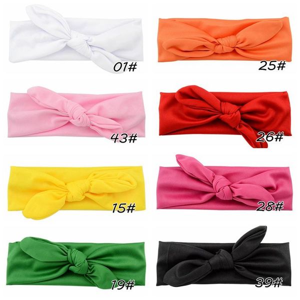 

8pcs/lot sweet girl bow hairband turban knot rabbit headband headwear rabbit ear bow hair accessories 589 q jllzpg