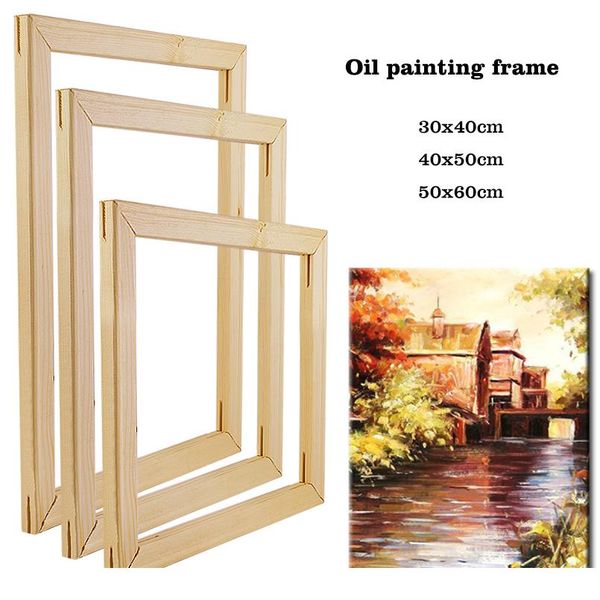 

40x50 см деревянная рамка для холста картина маслом по номерам diy рамка для фото внутренняя рамка для стены дома de bbylzj