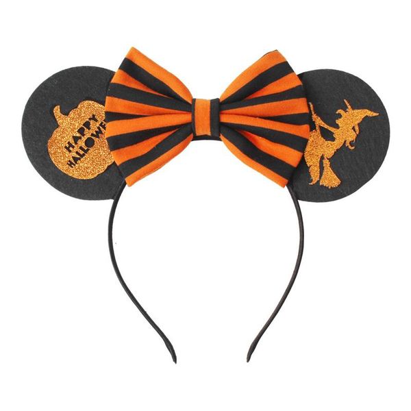 

design baby girl halloween pumpkin bow new hairband fashion children headwear hair accessories b11