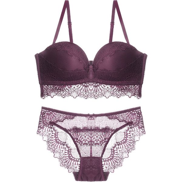 

manufacturers selling in europe and the underwear women feeling together without rims bra gather vice breast bra set c1211, Black;white