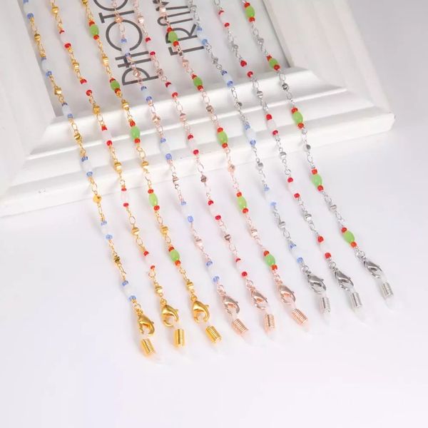 

teamer fashion glass beaded strap necklace women lanyard glasses chains eyewear accessories sunglasses strap