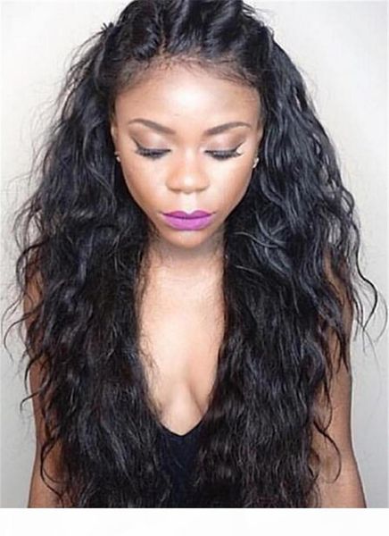 

glueless brazilian full lace human hair wigs for black women virgin human hair front lace wigs loose curly full lace front wigs, Black;brown