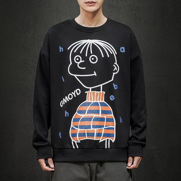 

2021 new autumn spring hoodies of black men hip hop punk pullover streetwear fashion clothes more oversize 5xl u6sv