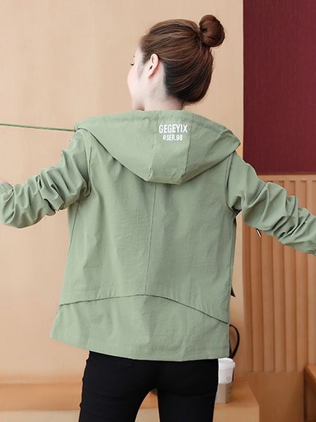 

2021 new autumn and new winter women's jacket with casual solid hood short paragraph elegant h0099, Black;brown