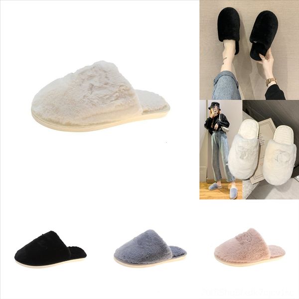 

mzg4q women winter warm plush on couples slipper floor cute home plush ball indo shoes womens mens soft slip slippers comftable ladies, Black