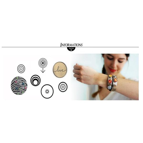 

new leather snap button bracelet watches fit 18mm snap buttons jewelry simple leather snap bracelet for women men bbygej, Golden;silver