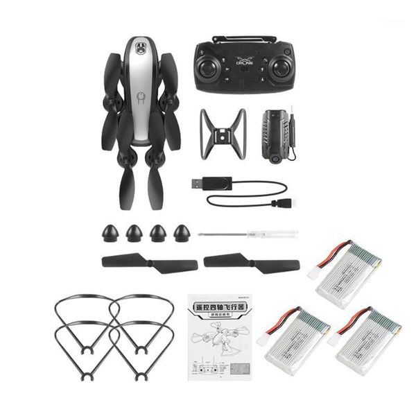 

drones ky909 2.4ghz foldable rc drone optical flow fpv helicopter aircraft remote control toys with led light1