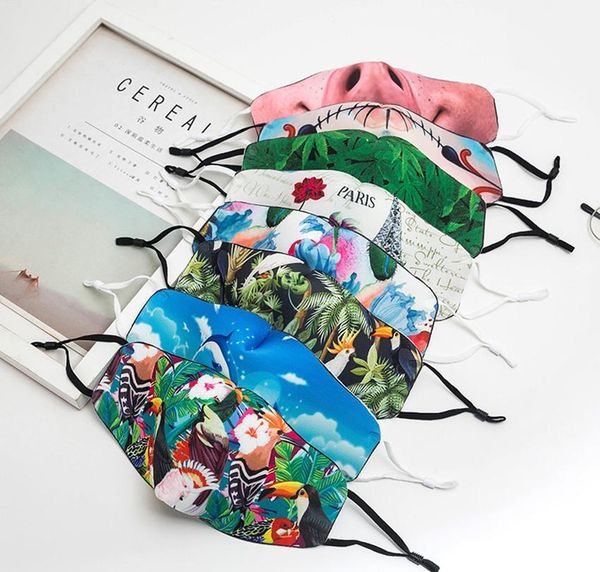 

face mask fashion face mask men women designer face masks adjustable ear buckle soft breathable dust fog flower galaxy mouth