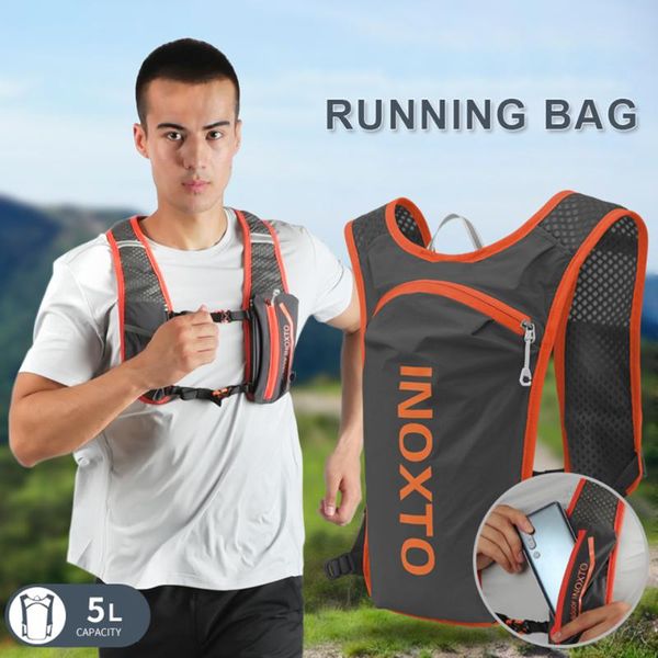 

2021 new climbing backpack rucksack running bag 5l lightweight outdoor hydration vest pack hiking cycling sport bags