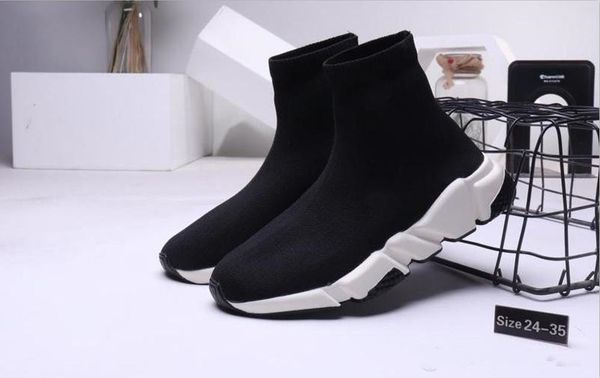 

kids speed runner sock shoes for child boys socks shoes girl designer boots child trainers teenage runners sneakers running chaussures, Black