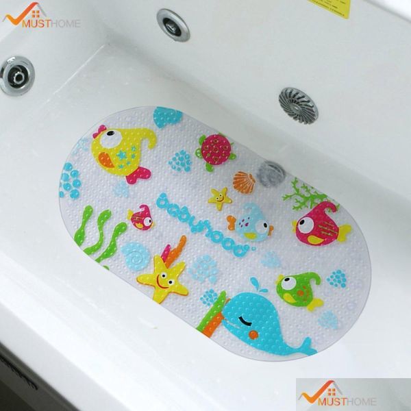 

39cmx69cm non-slip bath tub mat kids tub or shower floo qyldsl lipper