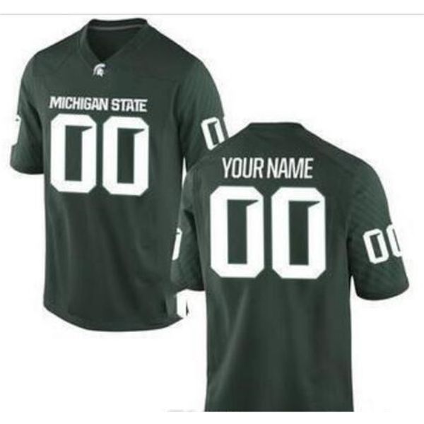 

custom 121s,youth,women,toddler, michigan state spartans personalized any name and number any size stitched college jersey, Black