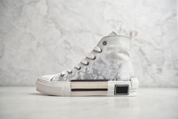 

19ss b23 b24 oblique high low sneakers obliques printing technical leather 19ss technical athletic sneaker classic shoes, White;red