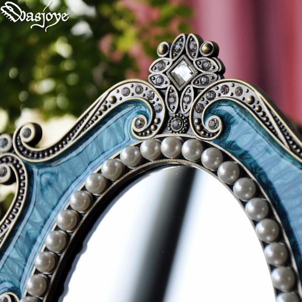 

frames european vintage luxury pearl metal po frame picture oval classical creative set table home deskmarch 8th gift for girl