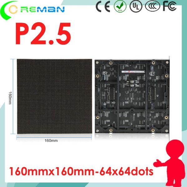 

hipping indoor full color led matrix module p2.5 160mmx160mm led module smd p2.5 64x64 rgb pixel pitch 2.5mm