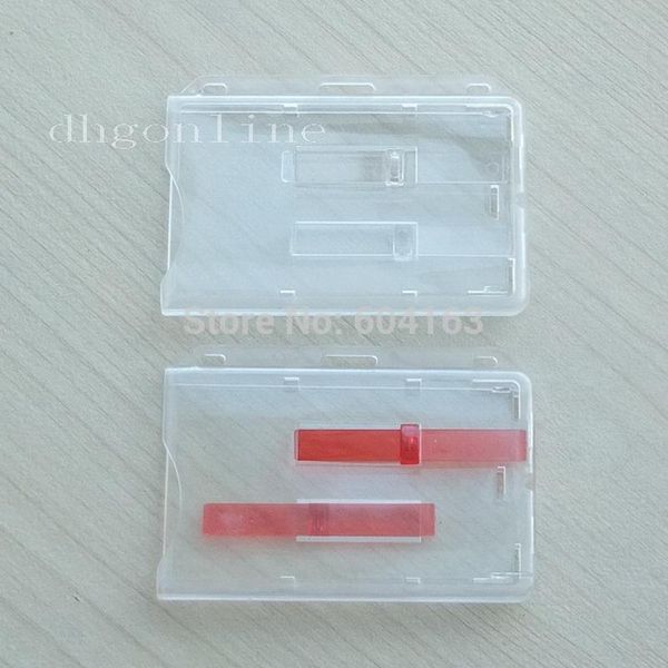 

15 pcs id card badge ejector slider holder out tab reel retractable horizontal