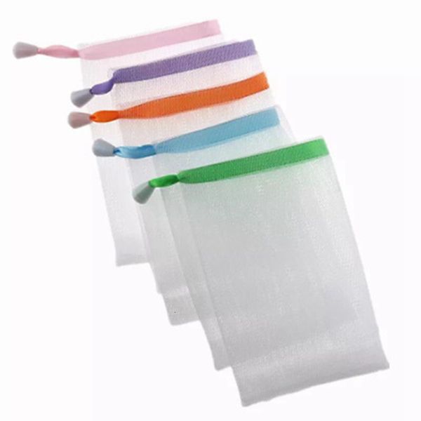 

factory0cwosoaped 9*15cm bag foam glove for foaming soap net bathroom cleaning gloves mesh bath sponges iia900