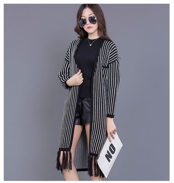 

fashion 2021 big and winter new cardigan jacket sweater 7oc7, Tan;black