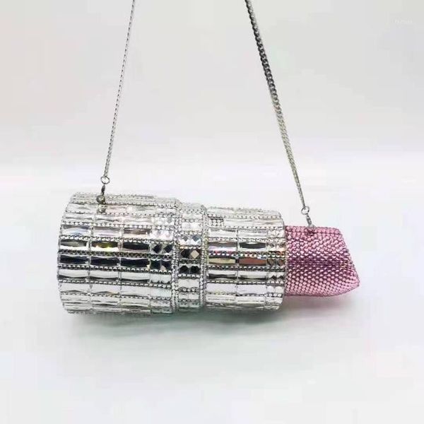 

female new flat crystal diamond chain evening bag for wedding banquet cocktail clutches bags women 2021 clutch purse wallet gift1