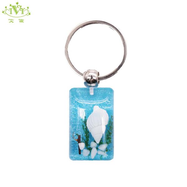 

3 pcs fashion mix conch life gifts 3d floating keychain ring black custom made keychain women men, Silver