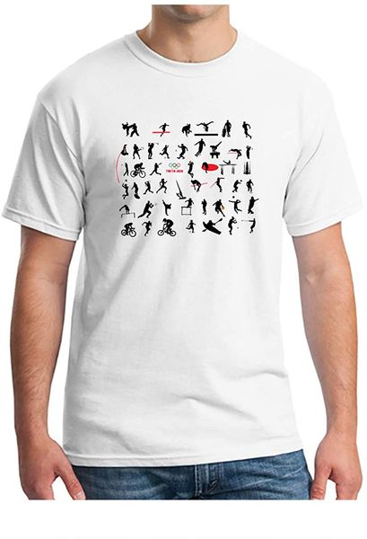 

men's soft print pure cotton comfort tokyo short sleeve crew neck t-shirts man fashion cotton casual sportswear, White;black