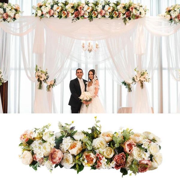 

qifu silk rose peony hydrangea cited artificial flowers fake flowers for wedding arch decor flores garland home door decoration1