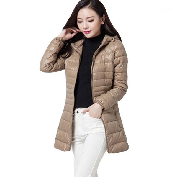 

lady parka ul light long elegant brand down parka women coat winter down jacket female duck outwear size 5xl 6xl1, Black