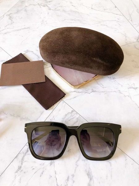 

690 ft0690 sari shiny black gradient grey sunglasses fashion sunglasses occhiali da sole with box, White;black