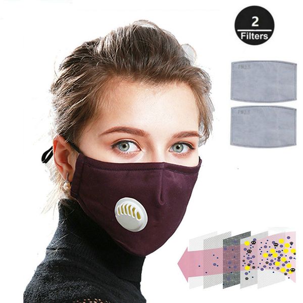 

fashion cotton breath valve pm2.5 mouth anti-dust anti pollution mask cloth activated carbon filte
