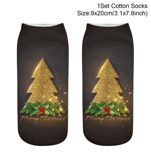 

christmas cotton socks new year sockings xmas ornaments new year socks christmas gifts merry christmas decor for home natale, Black;white