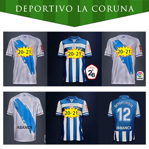 

20 21 deportivo la coruna soccer jersey 2020 2021 camiseta de la coruna borja valle.a aketxe mollejo santos cartabia football shirts, Black;yellow