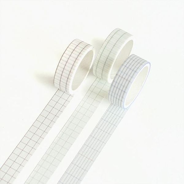 

2016 3mm paper basic solid color decorative grid foil washi tape stickers scrapbooking cute stationary japanese planner accessori h