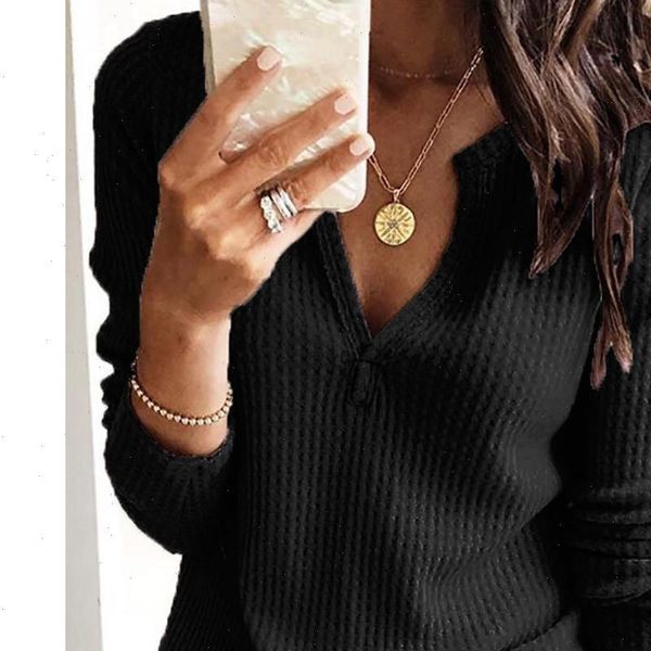 

womens long shirt solid v neck womens personality blouse winter female loose working europe long sleeve shirt clothing, White