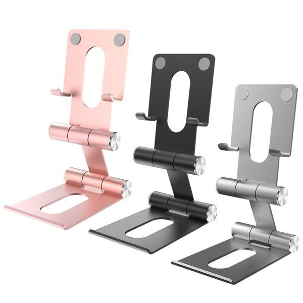 

aluminium alloy deskphone stand foldable tablet holder multi-angle adjustable cellphone bracket