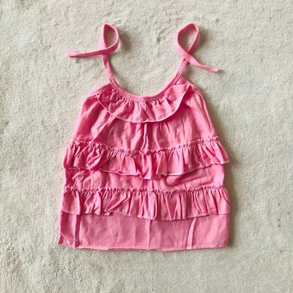 

baby girl clothes pink layers lace shorts sleeve top, White