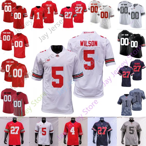 

ohio state buckeyes football jersey ncaa college j.p. andrade marcus crowley antwuan jackson vanatsky chambers cope johnson mccall rossi, Black;red